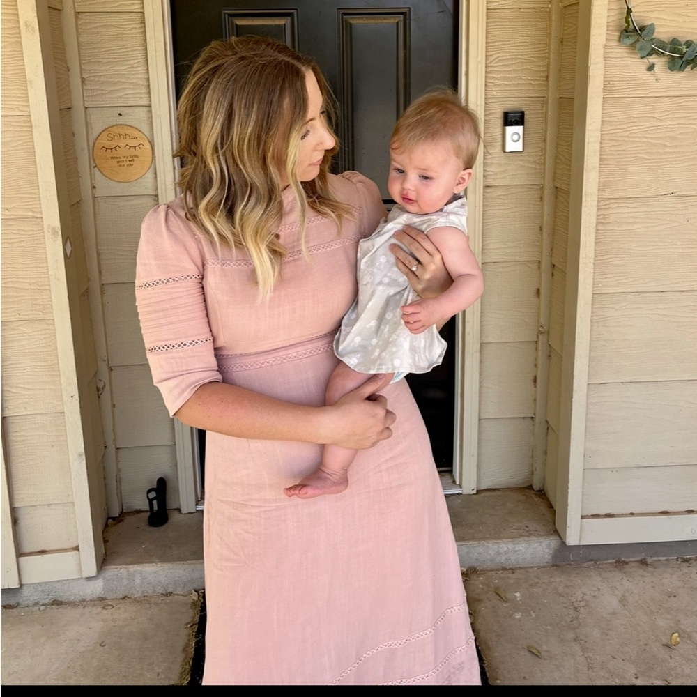 Roolee Pink Maxi Dress